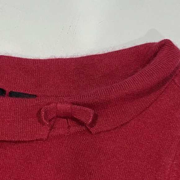 Vintage Red Torrid Angora Lambswool Blend Scoop Cowl Neck Sweater Bow Size 3 - Picture 5 of 15
